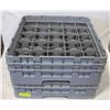 Image 1 : TWO DISHWASHER TRAYS W/ APPROX 61 GLASSES
