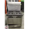 Image 1 : GARLAND FOUR BURNER GAS RANGE W/ OVEN