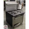 Image 2 : GARLAND FOUR BURNER GAS RANGE W/ OVEN