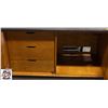 Image 2 : BANK SEIZURE: WOOD STORAGE HUTCH
