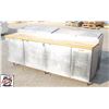 Image 2 : MKE 88" PIZZA PREP TABLE W/ WOOD CUTTING BOARD