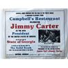 Image 1 : President Jimmy Carter signed souvenir placemat. GFA Authenticated