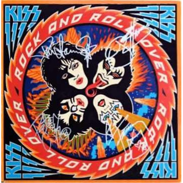 Kiss signed Rock Nâ€™ Roll Over album
