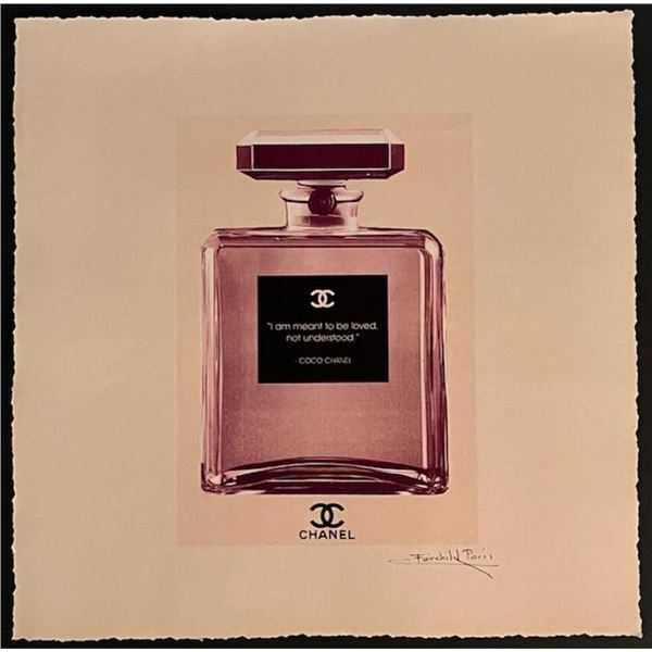 Chanel Paris Parfum Fairchild Paris Collection Deckled Edge Print.