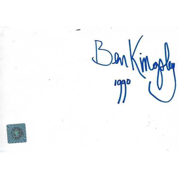 Ironman Ben Kingsley signed photo card