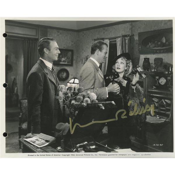 Marlene Dietrich signed movie photo. GFA Authenticated