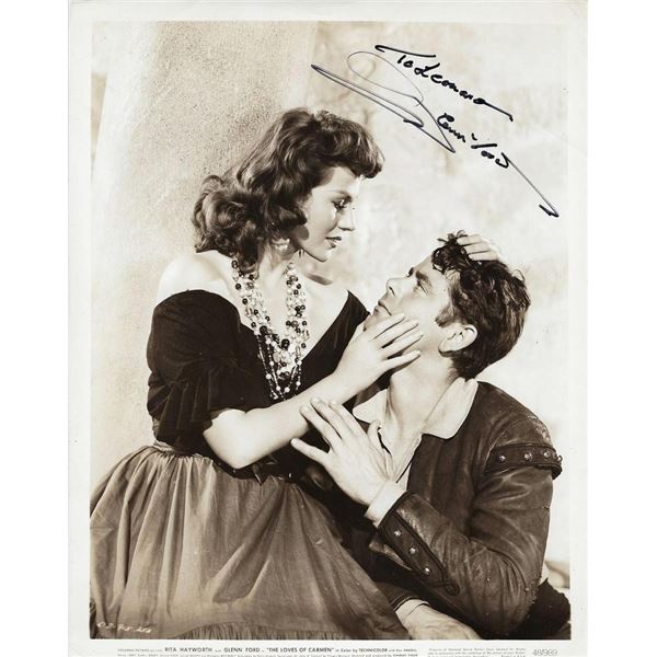 The Loves of Carmen Glenn Ford signed movie photo