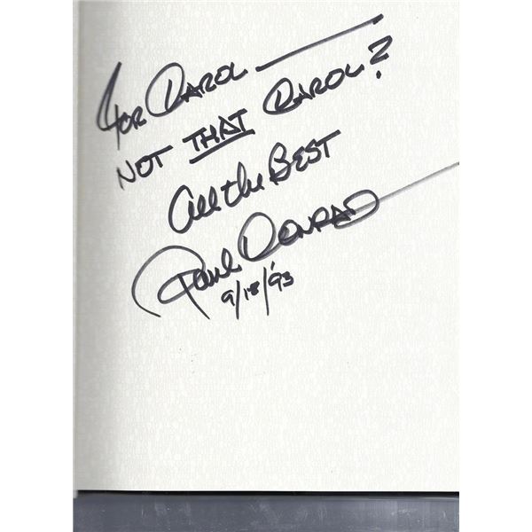 Paul Conrad signed book