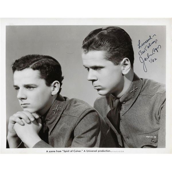 The Spirit of Culver Jackie Cooper signed movie photo