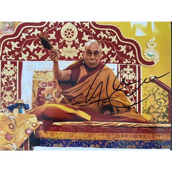 14th Dalai Lama Tenzin Gyatso signed photo
