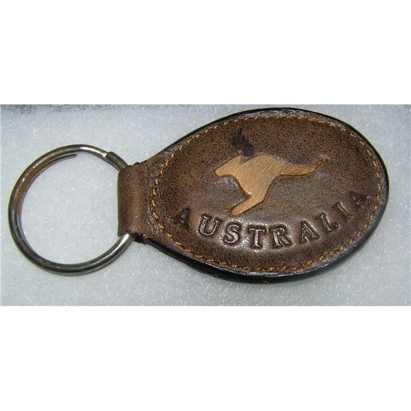 Australia souvenir key chain made of genuine kangaroo fur