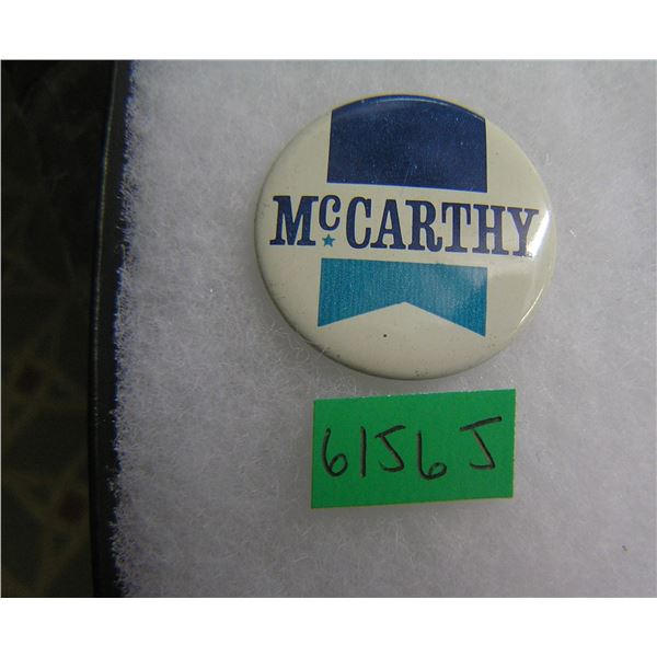 McCarthy political campaign button