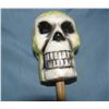 Image 2 : Skelton head candle on display stick