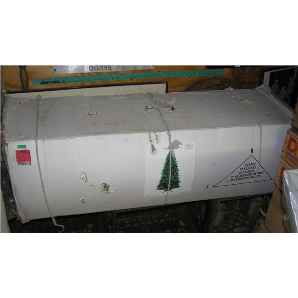 9 foot Slim Glacier pine Christmas tree in original box