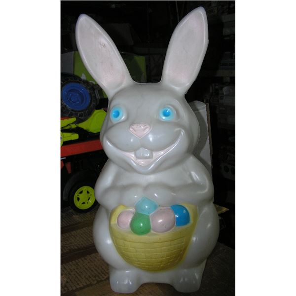 Vintage hand painted hard plastic Easter bunny