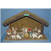 Image 1 : Christmas nativity manger includes 20 piece figure set