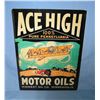 Image 1 : Ace High Motor Oils  retro style advertising sign