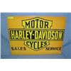 Image 1 : Harley Davidson Motorcycle Sales and Service  retro style advertising sign