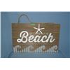 Image 1 : Life is better at the beach wood and metal sign