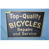 Image 1 : Top quality bicycle repairs and service  retro style advertising sign
