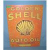 Image 1 : Golden Shell Auto Oil  retro style advertising sign