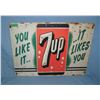 Image 1 : 7up Soda  retro style advertising sign