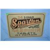 Image 1 : Spartan Brand pure aspirin  retro style advertising sign