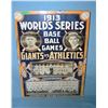 Image 1 : 1913 World's Series Baseball games  retro style advertising sign