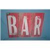 Image 1 : BAR  retro style advertising sign