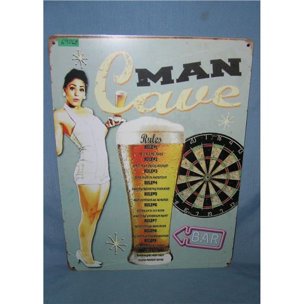 Man Cave  retro style advertising sign
