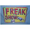 Image 1 : Freak show Alive  retro style advertising sign