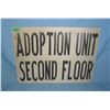 Image 1 : Adoption Unit Second Floor  retro style advertising sign