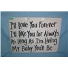 Image 1 : I'll Love you forever, I'll like you for always as long as I'm Living my baby you'll be  retro style