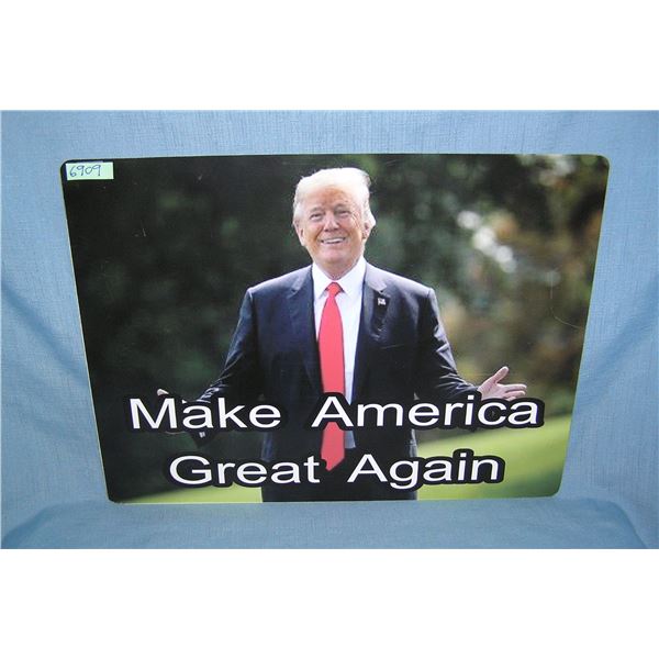 Donald Trump Make America Great Again retro style advertising sign