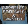 Image 1 : Bicycles for sale and wanted  retro style advertising sign