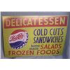 Image 1 : Antique retro style Pepsi Cola delicatessen  retro style advertising sign