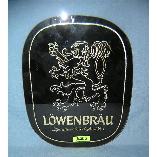 Vintage Lowenbrau beer advertising display piece