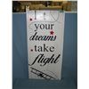 Image 1 : Let your dreams take flight all wood art sign
