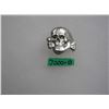 Image 1 : German SS skull badge silver colored WWII retro style
