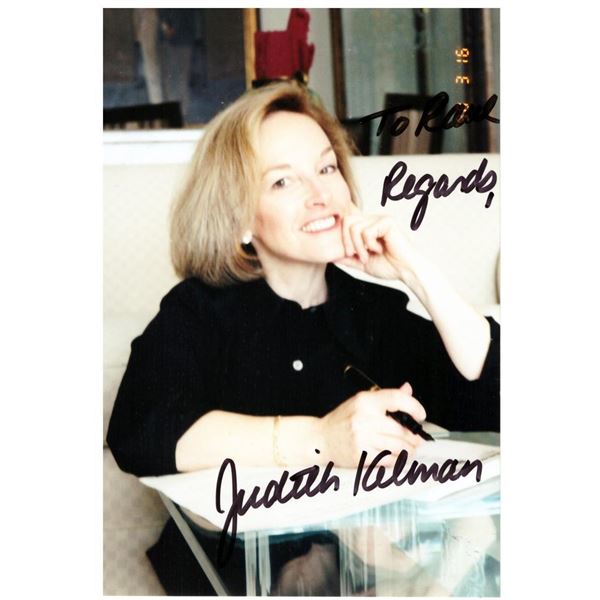 Author Judith Kelman signed photo