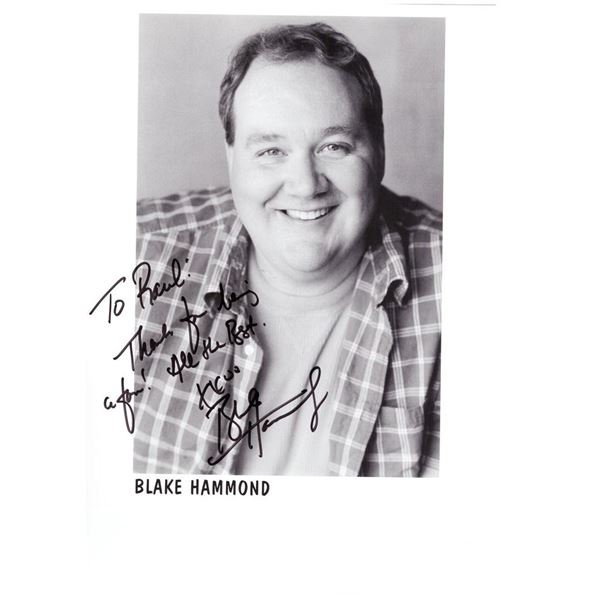 Then We Got Help! Blake Hammond signed photo