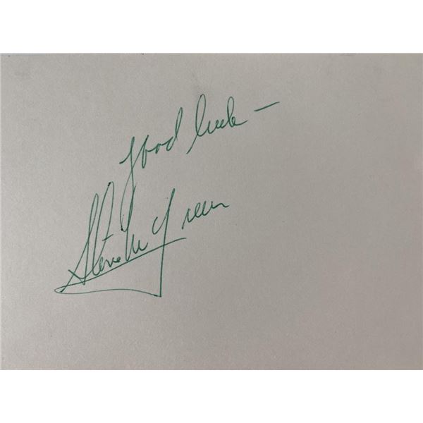 Bullitt Steve McQueen original signature