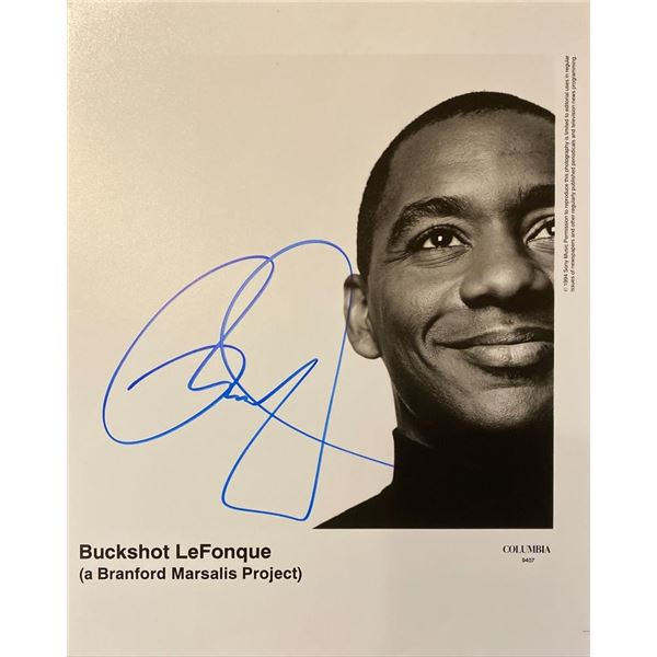 Buckshot LeFonque Branford Marsalis signed photo