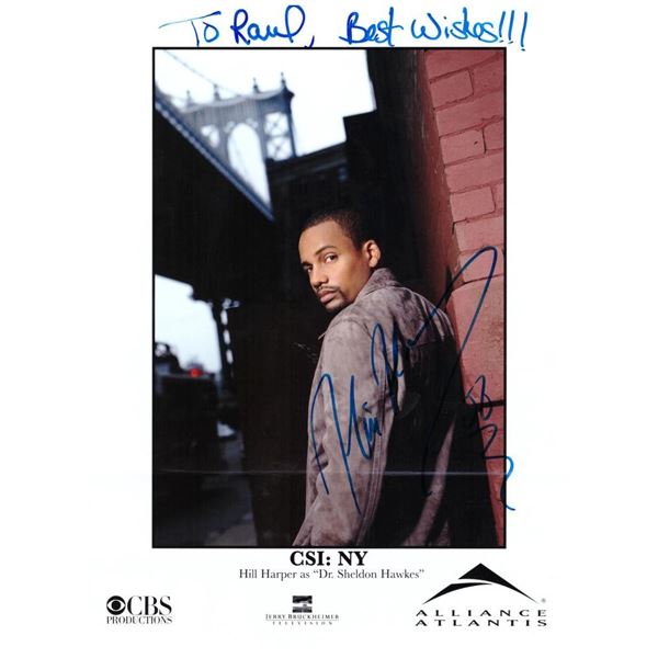 CSI:NY Hill Harper signed photo