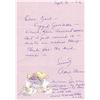 Image 1 : Grammy Winner April Stevens handwritten signed letter