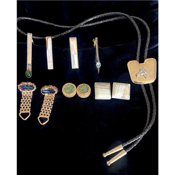 Vintage Men’s Accessories – Tie Bars, Cufflinks, Bolo Tie