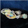 Image 3 : Signed Coro Aurora Borealis Necklace & Crystal Drop Earring Set