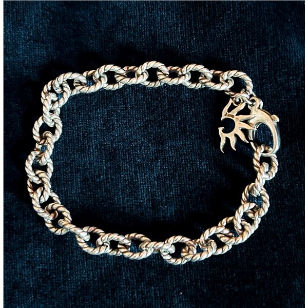 Sterling Silver Chain Bracelet – 20g, Gaylord Hotels Logo Charm