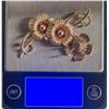 Image 5 : Vintage Forstner 10K Gold Floral Brooch & Single Earring – 7.75g