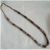 Image 2 : Vintage Modernist Heishi Necklace – Brushed Metal Disc Beads in Copper & Gunmetal Tones